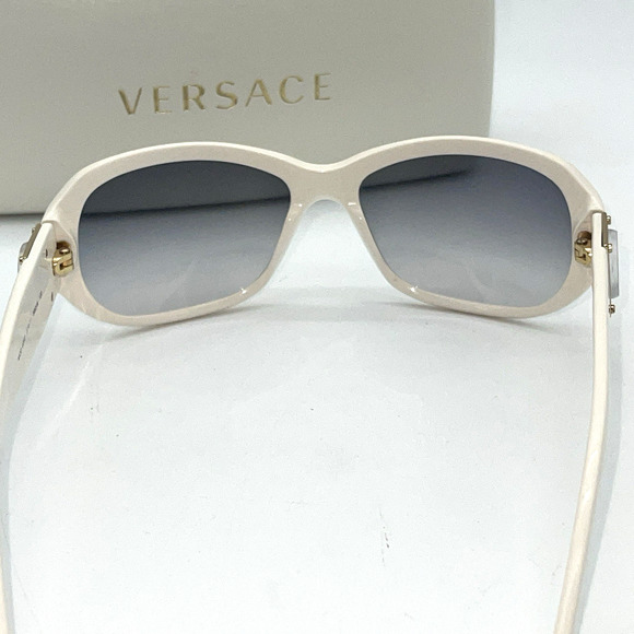 Versace Sunglasses White Gold Logo Gradient Lenses MOD 4092 Case Y2K VINTAGE main image 5